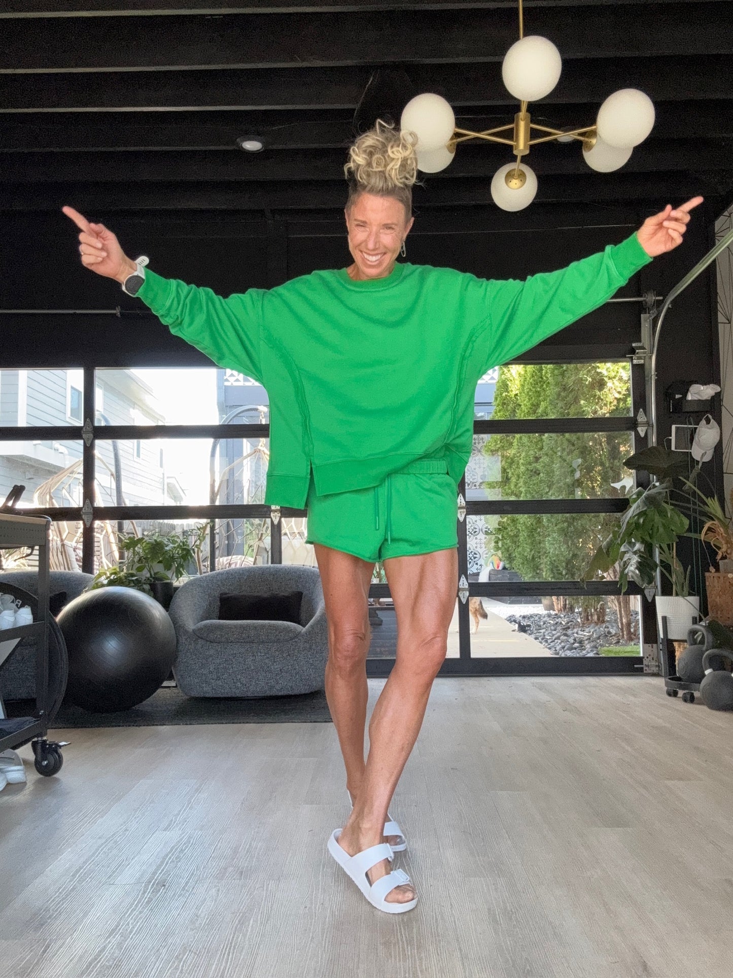 Oversized Sweatshirt Spring Green