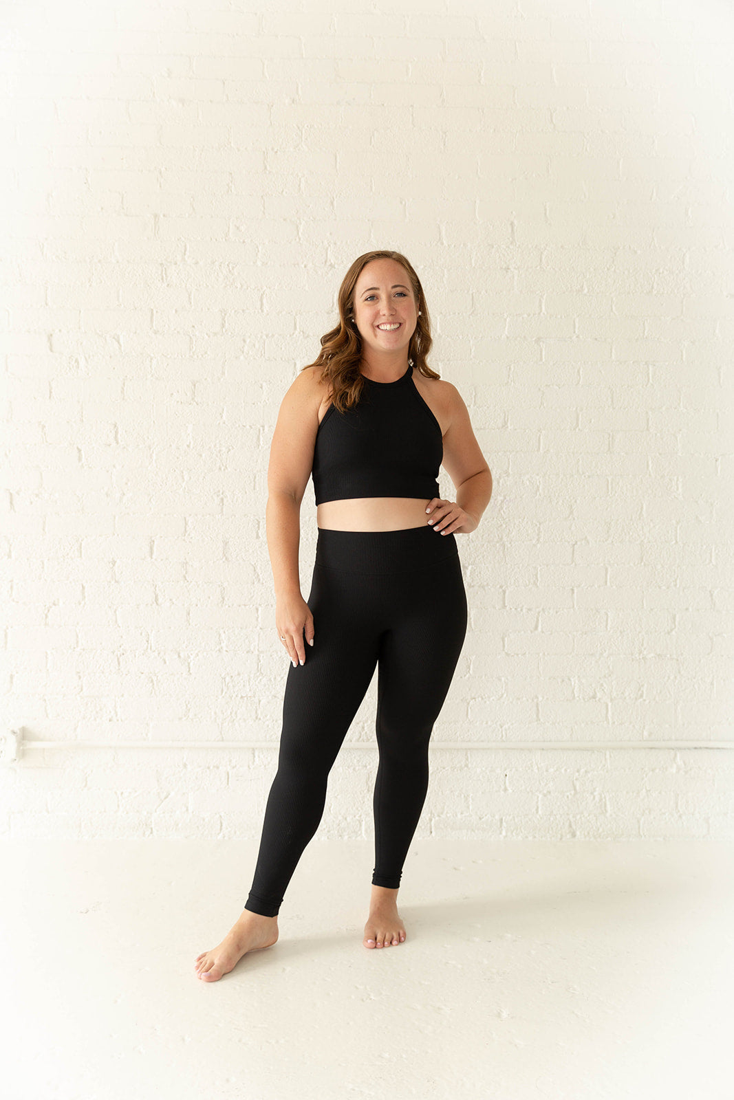 Tuxedo Black Rib Legging