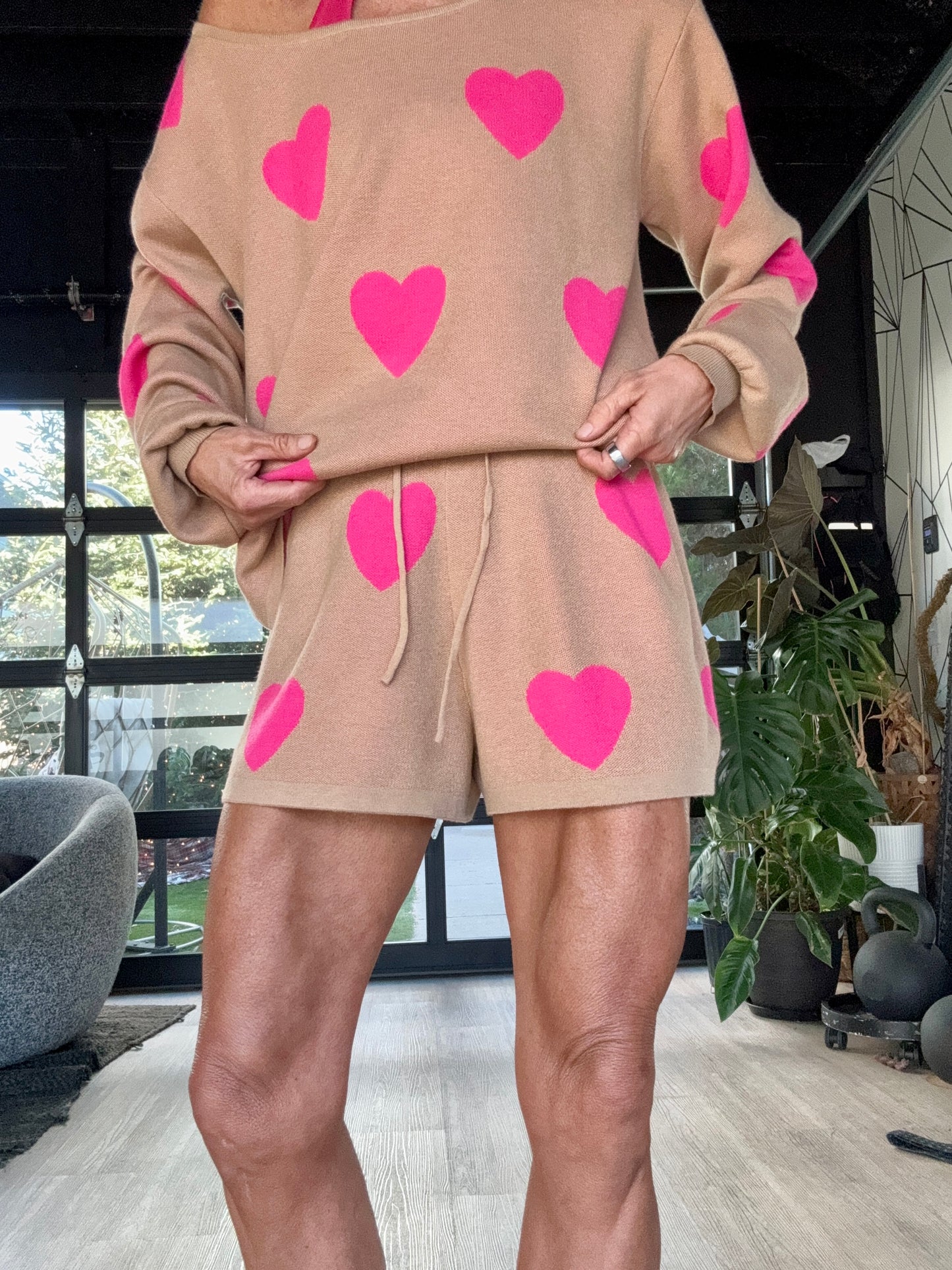 Sweater Short Hearts
