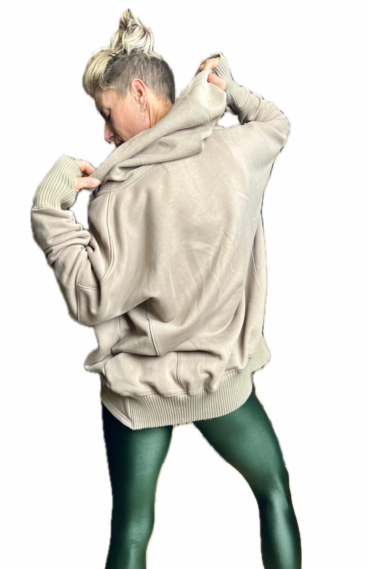 Tan Premium Terry Oversized Hoodie
