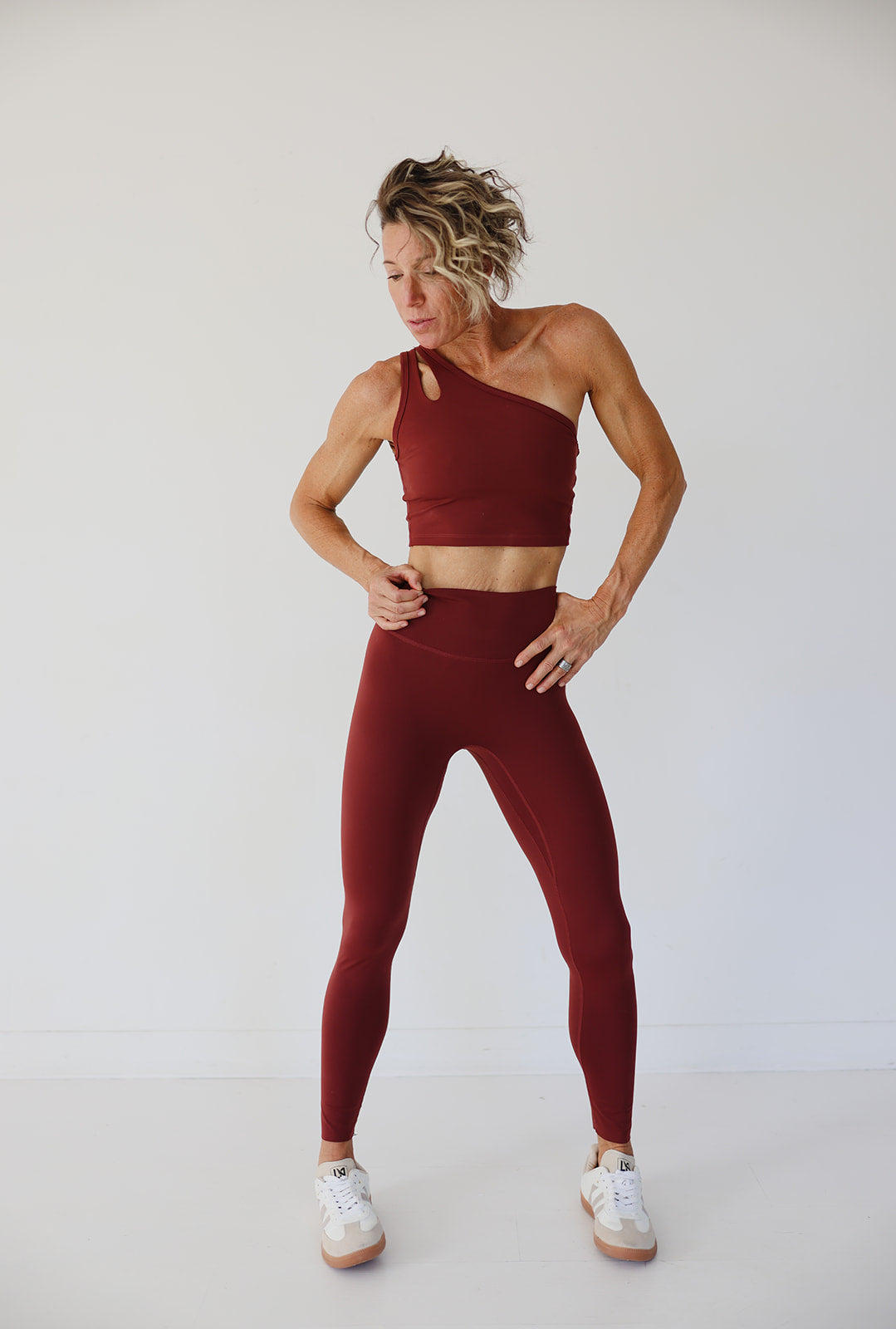 Motion Play Matte Legging in Port Wine