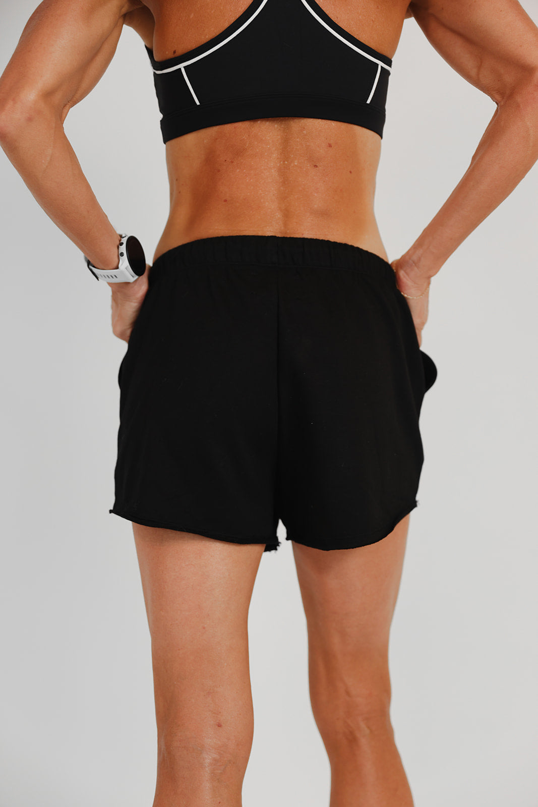 Black French Terry Short