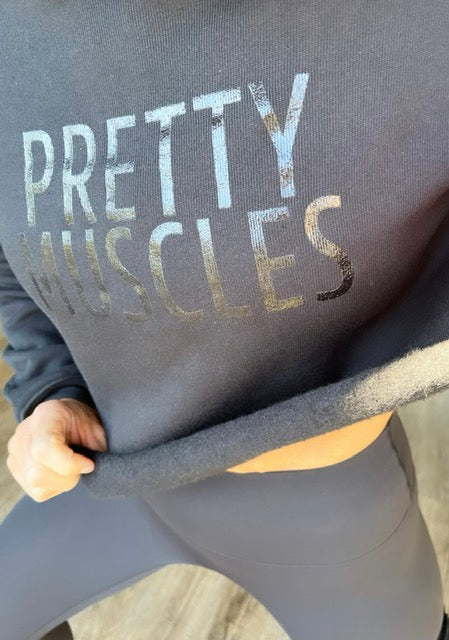 Cropped Hoodie Black on Black