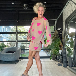 Sweater Long Sleeve Hearts