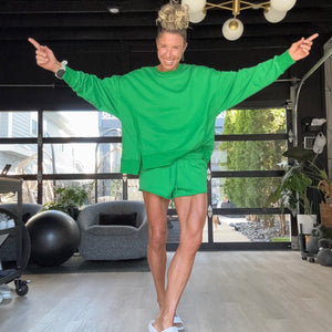 Oversized Sweatshirt Spring Green