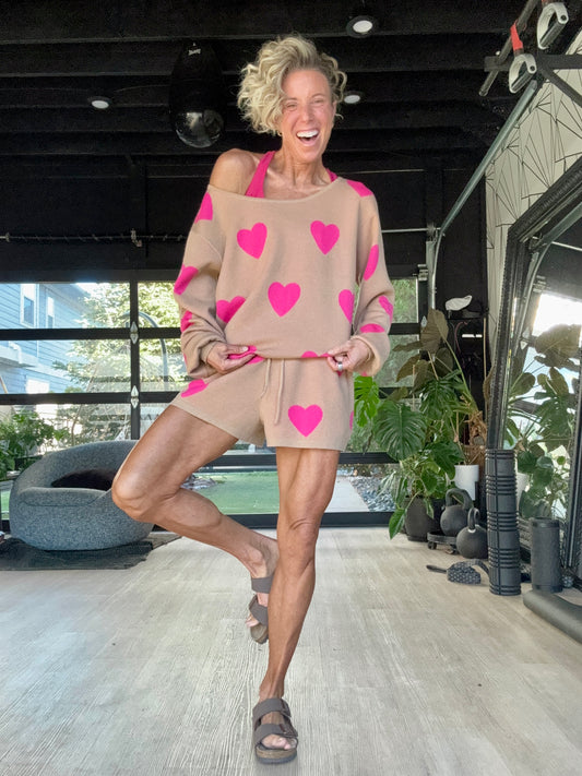 Sweater Short Hearts