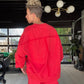Oversized Sweatshirt Cherry Red