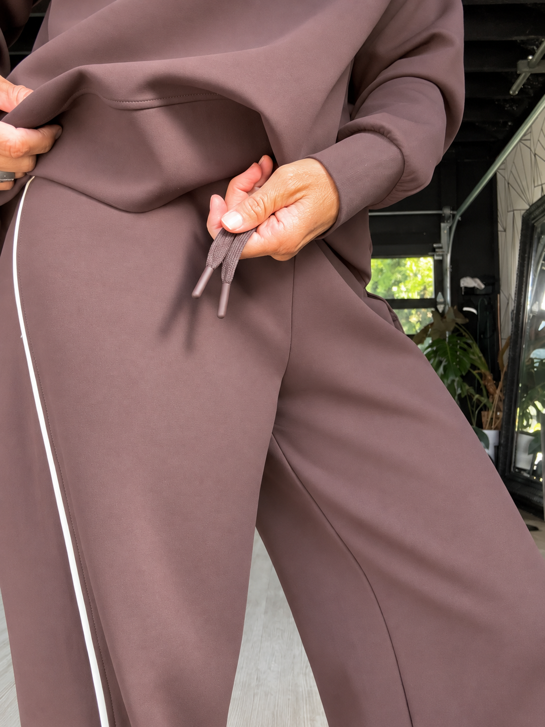 Spacer Wide Leg Pant Espresso