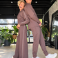 Spacer Wide Leg Pant Espresso