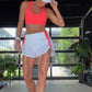 Retro Track Short - White
