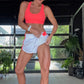 Retro Track Short - White