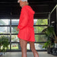 Lightweight Pullover Jacket - Coral Punch