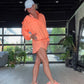 Lightweight Pullover Jacket - Neon Tangerine