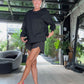 Mid Rise Run Short Black