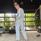 Heather Grey Stripe Jogger