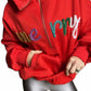 MERRY Tinsel RED Oversized Hoodie