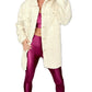Sherpa Button-Up Jacket - Cream