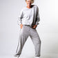 Heather Grey Stripe Sweatshirt