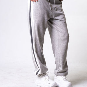 Heather Grey Stripe Jogger