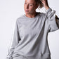 Heather Grey Stripe Sweatshirt