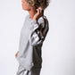 Heather Grey Stripe Sweatshirt