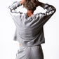 Heather Grey Stripe Sweatshirt