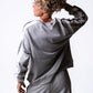 Heather Grey Stripe Sweatshirt
