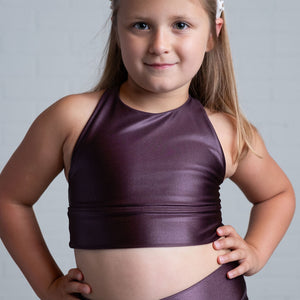 Kids Frosty Plum Get Twisted Longline Top