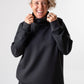 Spacer Funnel Neck Tunic Black