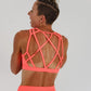 Criss Cross Bra Coral Punch