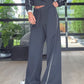 Spacer Wide Leg Pant Black Stripe
