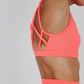 Criss Cross Bra Coral Punch