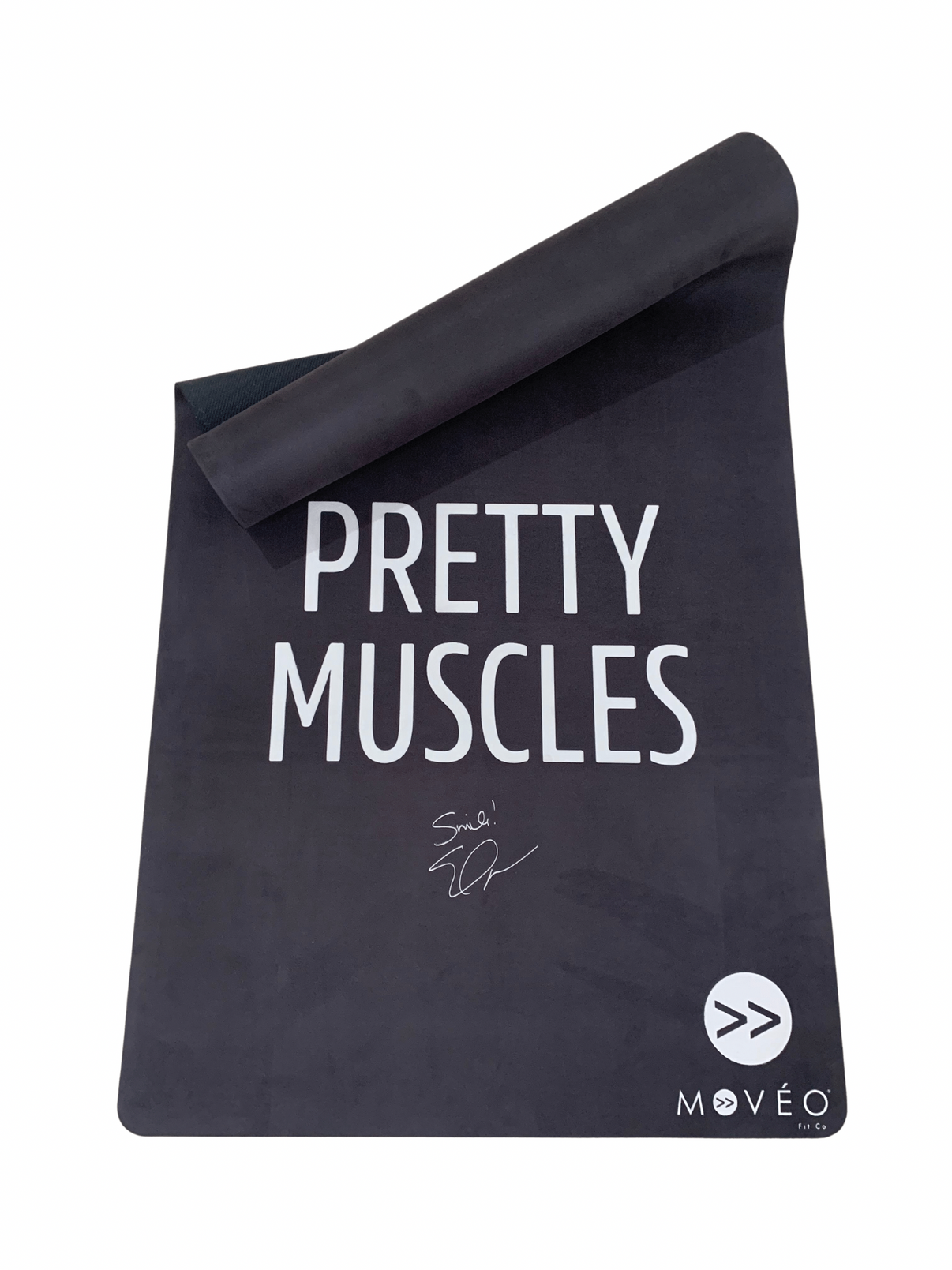 Pretty Muscles Mat White On Black Erin Oprea Basics